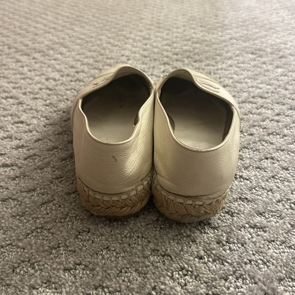 Chanel Ivory Leather Espadrilles - Picture 3 of 6